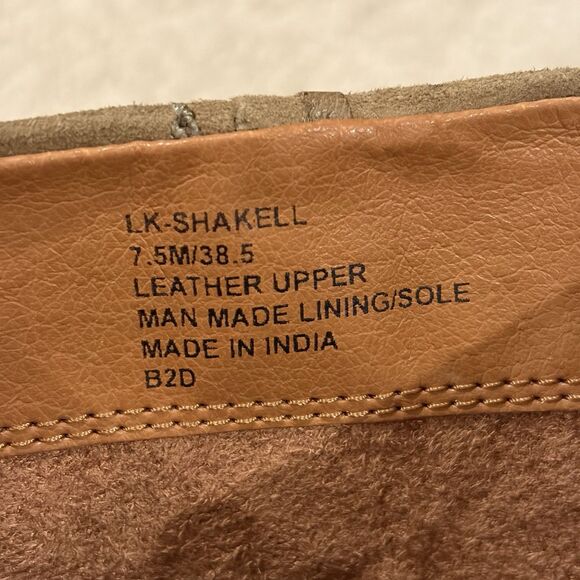 New Lucky Brand Shakell Suede Leather Ankle Boots Western Snip Toe Women's 7.5M - Picture 7 of 10